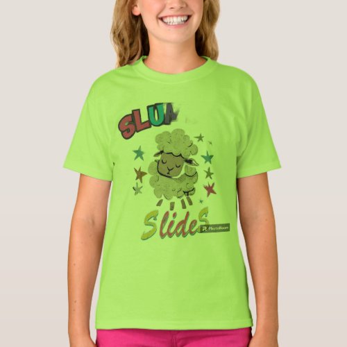 Slumber Slides Girls Tshirt design 
