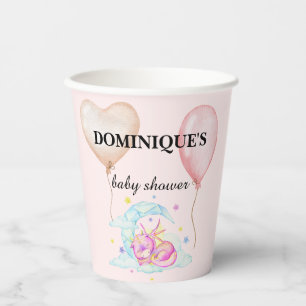 Slumbering Dragon Dreams - Baby Shower Paper Cups