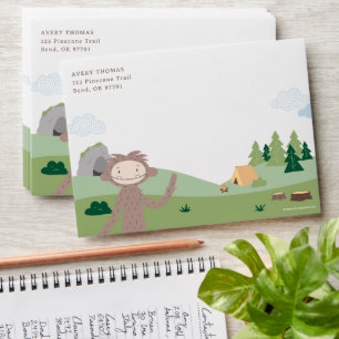 Slumberkins Bigfoot Birthday Envelope