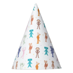 Slumberkins Character Birthday Pattern Party Hat