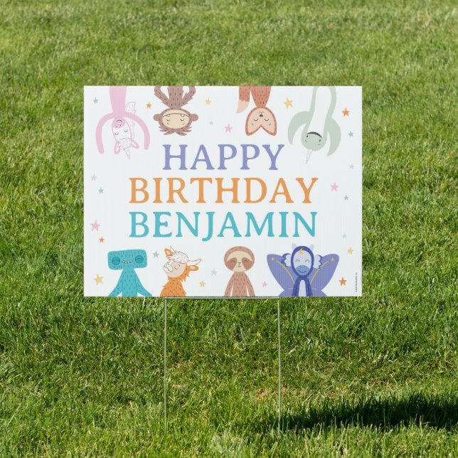 Slumberkins Character Birthday Sign (Insitu)