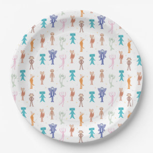 Slumberkins Characters Birthday Pattern Paper Plates