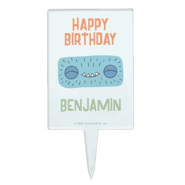 Slumberkins Hammerhead Birthday Cake Topper (Front)