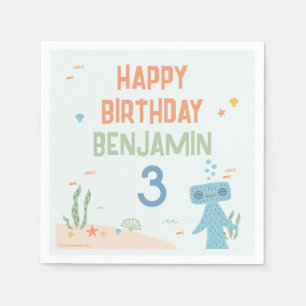 Slumberkins Hammerhead Birthday Napkins