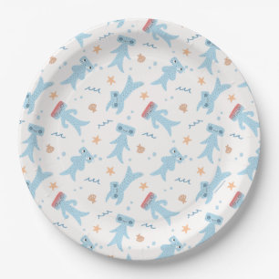 Slumberkins Hammerhead Birthday Paper Plates