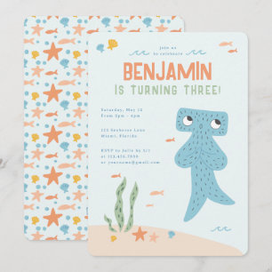 Slumberkins Hammerhead Birthday Party Invitation