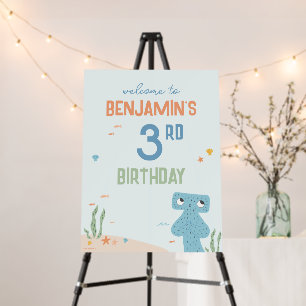 Slumberkins Hammerhead Birthday Welcome Sign