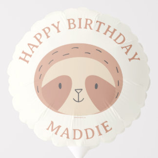 Slumberkins Sloth Birthday Balloon