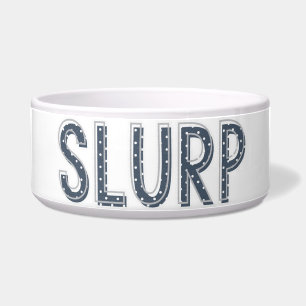 SLURP Navy Blue Ceramic Pet Bowl