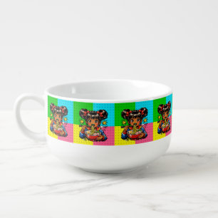 Slurp Nom Anime Girl Ramen Noodles Soup Mug
