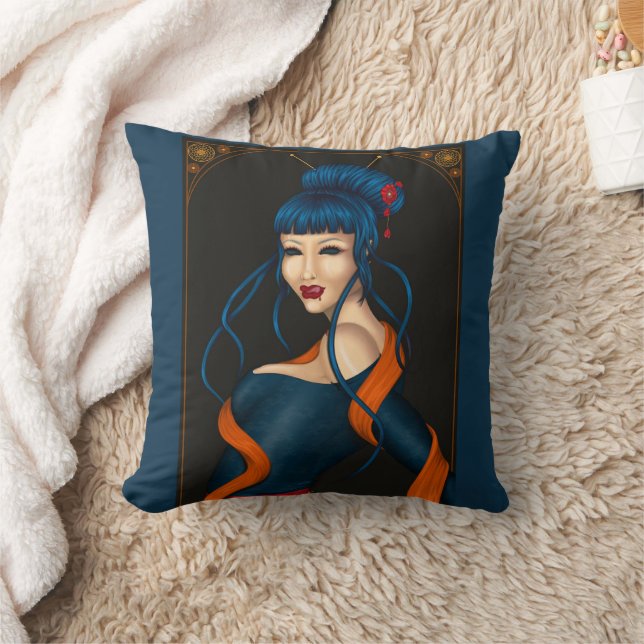 Slurp Throw Pillow (Blanket)