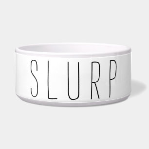 SLURP with Paw Print Bowl