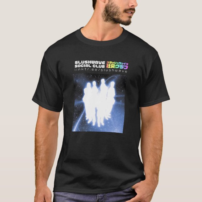 Slushwave Social Club People Logo and Text T-Shirt (Front)