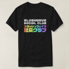 Slushwave Social Club Square on Dark LogoJr T-Shirt