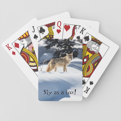 Sly as a Fox Playing Cards with Animals Foxes