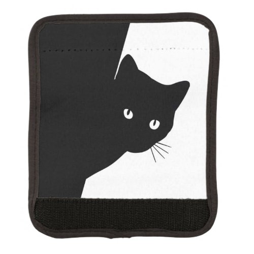 Sly Black Cat Luggage Handle Wrap