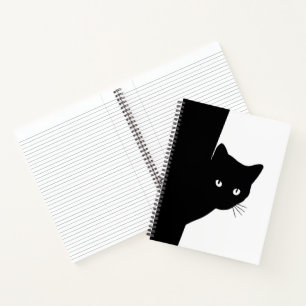 Sly Black Cat Notebook