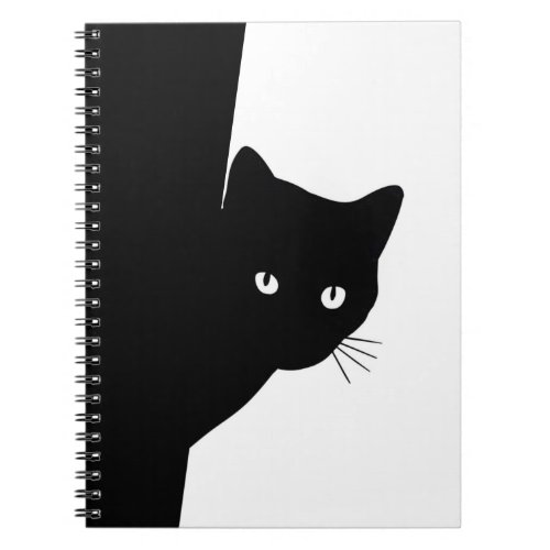 Sly Black Cat Notebook