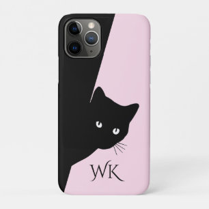 Sly Black Cat Pink iPhone 11 Pro Case