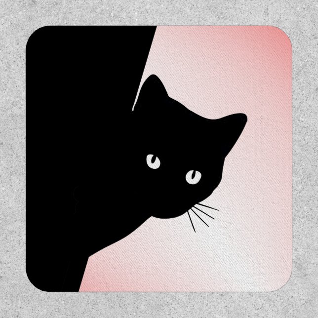 Sly Black Cat Pink Patch (Front)