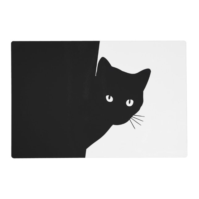Sly Black Cat Placemat (Front)