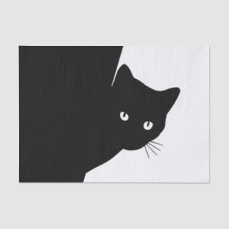 Sly Black Cat Tissue Paper