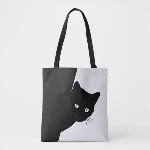 Sly Black Cat Tote Bag