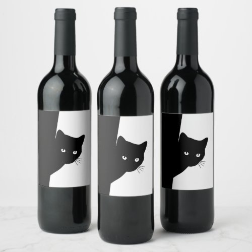 Sly Black Cat Wine Label