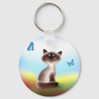 Sly Cat Keychain