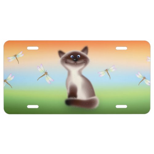 Sly Cat License Plate