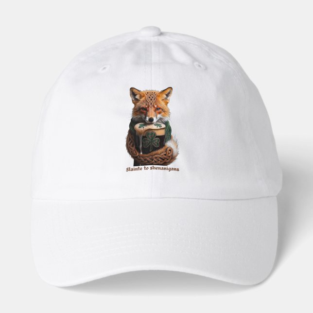 Sly Emerald Fox Toast T-Shirt  Hat (Front)