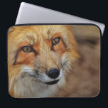 Sly Fox Laptop Sleeve<br><div class="desc">Sly red fox, but a cutie</div>