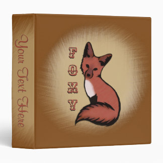 Sly Foxy Fox Personalized Binder