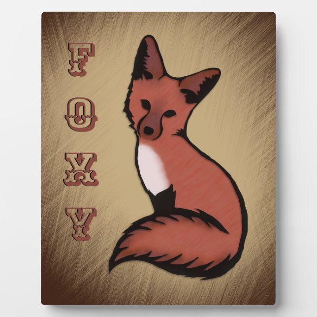 Sly Foxy Fox Personalized Plaque (Front)