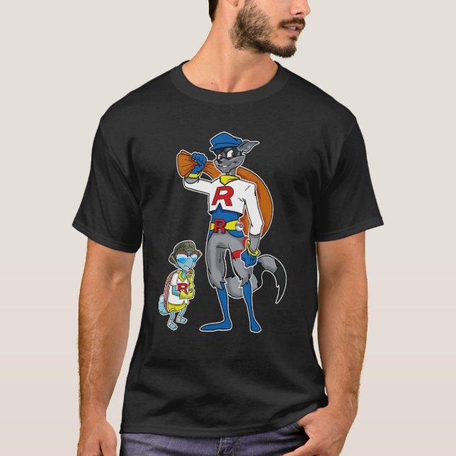Sly Gang Team Rocket Costume  Video Game Raccoon T T-Shirt (Front)