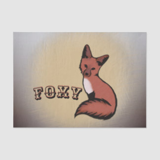 Sly Red Foxy Fox Tissue Paper