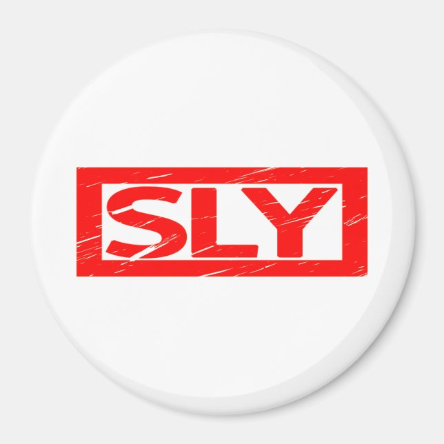 Sly Stamp Magnet (Front)