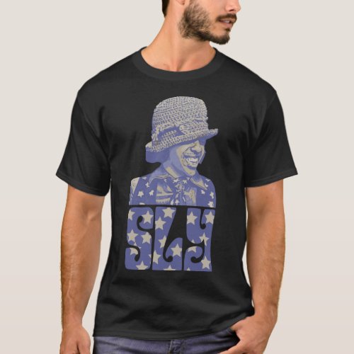 Sly Stone Stars Family Stone   T_Shirt