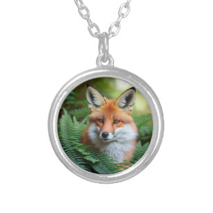 "Sly: The Fox in the Shadows" Silver Plated Necklace