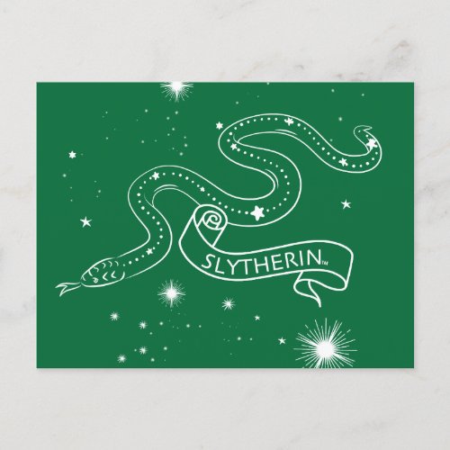 SLYTHERIN Constellation Graphic Holiday Postcard