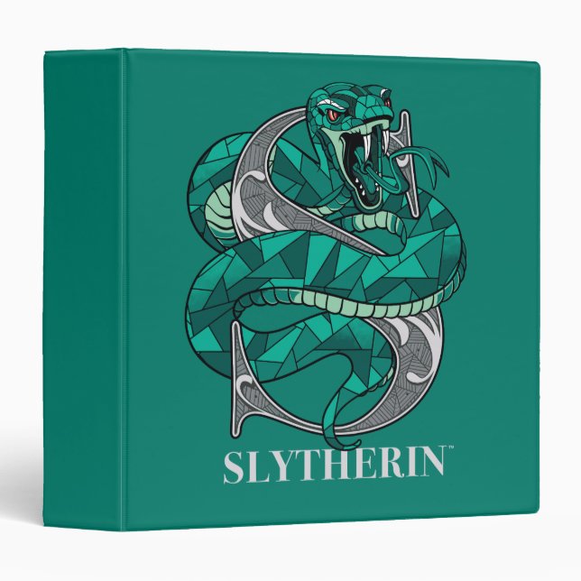 SLYTHERIN™ Crosshatched Emblem 3 Ring Binder (Front/Spine)