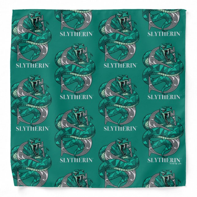 SLYTHERIN™ Crosshatched Emblem Bandana (Front)