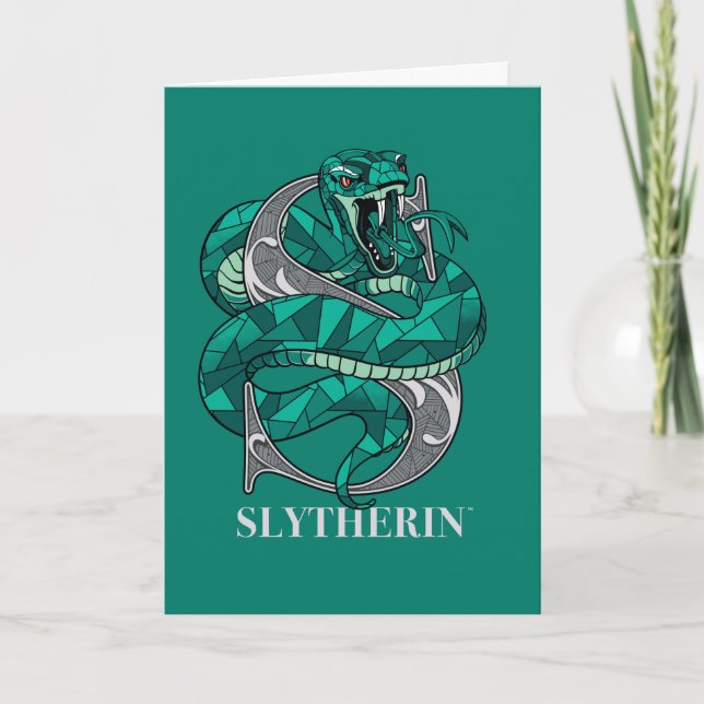 SLYTHERIN™ Crosshatched Emblem Card (Front)