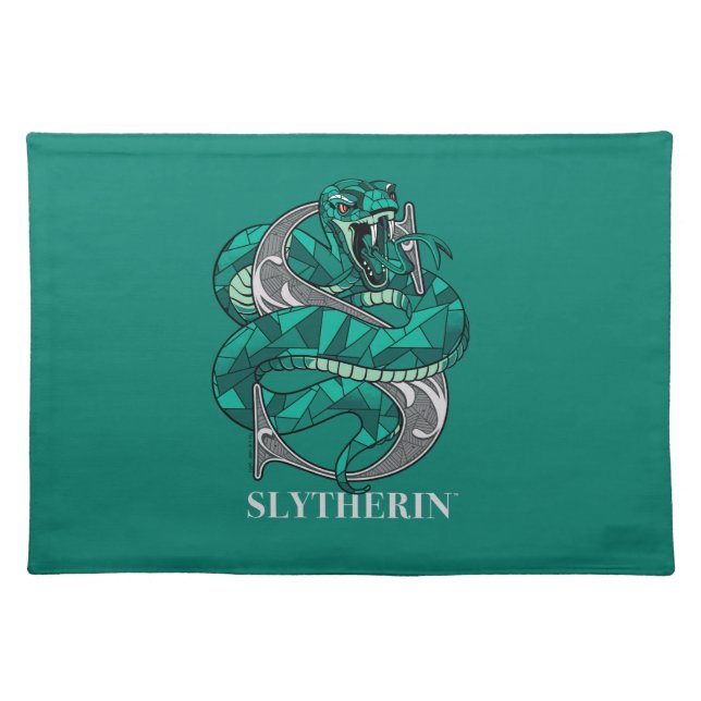 SLYTHERIN™ Crosshatched Emblem Cloth Placemat (Front)