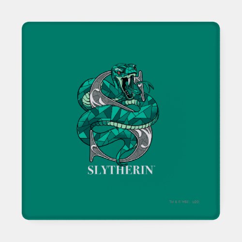SLYTHERIN Crosshatched Emblem Coaster Set