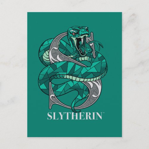 SLYTHERINâ Crosshatched Emblem Invitation Postcard