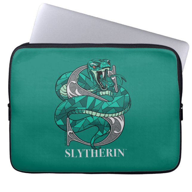 SLYTHERIN™ Crosshatched Emblem Laptop Sleeve (Front)