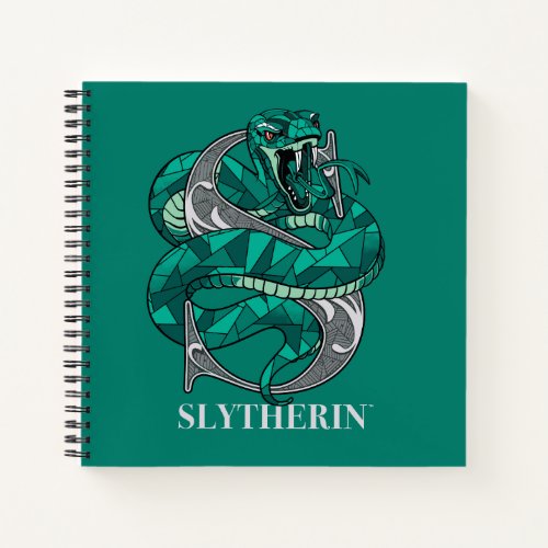 SLYTHERINâ Crosshatched Emblem Notebook