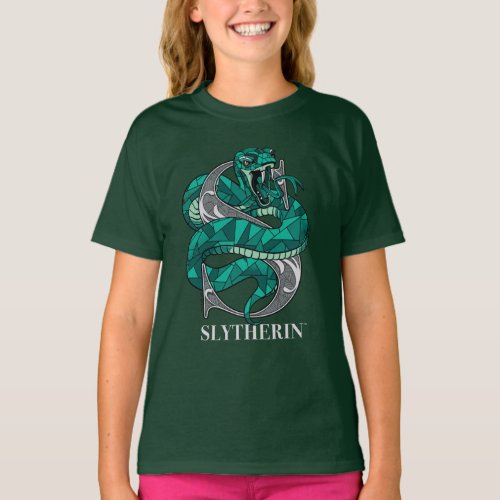 SLYTHERINâ Crosshatched Emblem T_Shirt