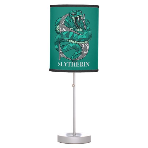 SLYTHERINâ Crosshatched Emblem Table Lamp